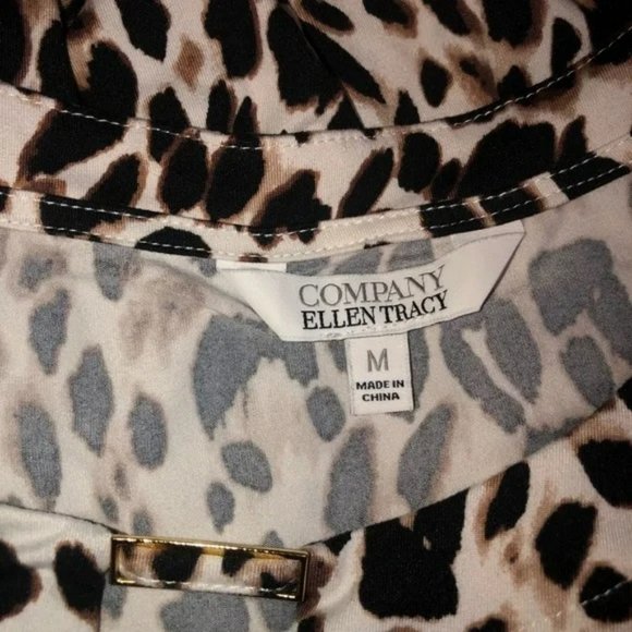 Ellen Tracy Cheetah Print LTOP083 - Picture 3 of 4
